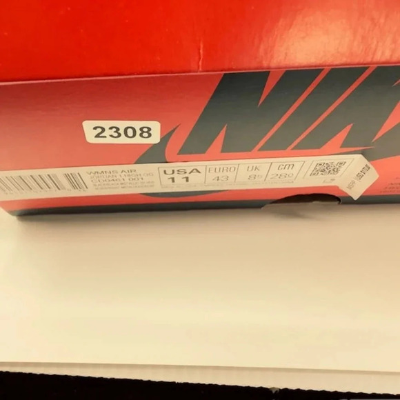 NEW Nike Air Jordan 1 Retro High OG Silver Toe Sneakers CD0461-001 Womens 11 - Picture 9 of 9